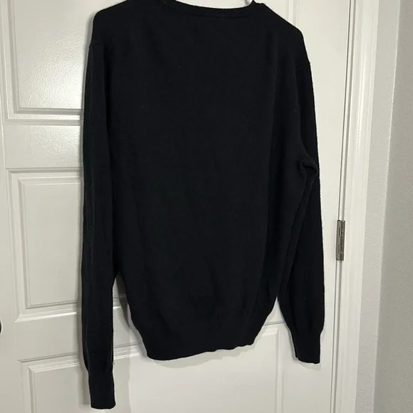 J. Crew The Boyfriend Sweater 100% Cashmere Black Good Cashmere Certified NWOT - Picture 5 of 10